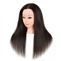 18인치 100% 인모 통가발 (검정색 갈색), 검정색