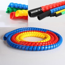 바이크 랩핑 나선형 보호 커버 난연 케이싱 자동차 세탁기 고압 호스 유압 튜브 오토바이 히트 파이프 슬리, 03 Blue_15 42mm