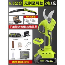 전동전지가위 충전식전지가위 전동전정가위 무선전동가위 전기 가위 컷 분기 과일 나무 충전식 전기 가지 치기 가위 분기 가위 리튬 배터리 특수 원예 전기 분기 가위 141, 6.5cm 브러시리스 슈프림 모델 보조 배터리(4