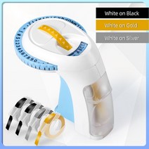 휴대용 라벨링 마킹기 3D 점자 라벨 기계 레터링 양각 라벨러 6 롤 테이프 가정용 DIY 공예 쉬운 사용, 8.1 Printer 4 Tapes 7