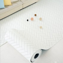 제로벨 PVC 층간소음방지 롤 매트 폭 110cm x 8m 15T 유아 어린이 놀이방매트, 헤링본화이트