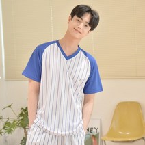 JFQ932342V넥 스트라이프 야구티셔츠 (10colors) 티셔츠