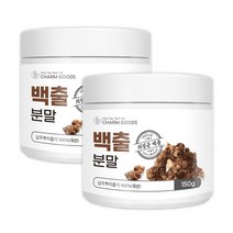 국산 의성군 백출 삽주 뿌리줄기 햇뿌리 100% 분말 가루 파우더 따뜻한 성질, 2개, 150g