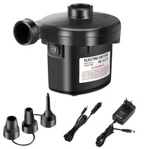 디아이아이 DLLTOSI 전기 에어 펌프 여름 수영 필수품 휴대용 12V DC 50W 공기 주입식 침대와 서클을 빠르게 채울 수 있습니다