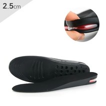 남성용 깔창 쿠션 기능성 신발 에어 키높이 2.5CM