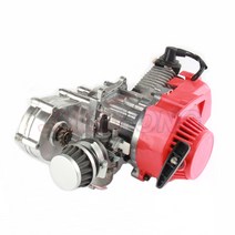 오토바이엔진49cc 50cc 2 스트로크 엔진 기어 박스 T8F 11T 스프로킷 금속 리코일 레이싱 에어 미니 먼지, 한개옵션0