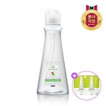 LG생활건강 메소드 주방세제 532ml 용기 + 1L 리필 x 2개(바질)