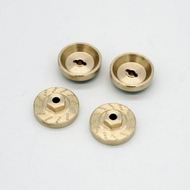 무거운 크레인 무게 측정기 4Pcs 헤비 듀티 브래스 경감 님이 휠 16 진수 어댑터 균형 무게 AXIAL SCX24 90, 한개옵션0