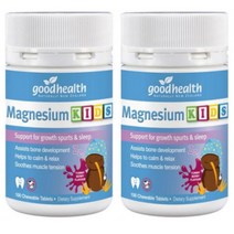 Good Health New Zealand Kids Magnesium 굿헬스 뉴질랜드 키즈 어린이 마그네슘 100정 2병