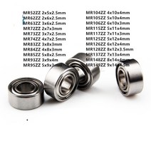 10pcs MR 시리즈 MR52ZZ MR149ZZ 미니어처 모델 베어링 금속 차폐 볼, MR74ZZ 4x7x2 5mm