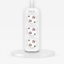 태주산업 부엉이클릭탭 일반형 로즈골드 3구, 1.5m, 1개