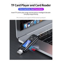 LCD 디지털 디스플레이 수신기 어댑터 USB 자동차 FM 컴퓨터 텔레비전 메모리 기능 블루투스 호환, 한개옵션0