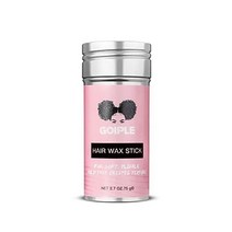 헤어 왁스 스틱 헤어 포마드 스틱 오래 지속되는 스타일링 왁스 스틱 헤어 가발 헤어 왁스 스틱 스무딩 슬릭 스틱 Fly Away Edge Frizz Hair 스타일링 왁스(2.7온, 2.7온스(1팩)