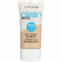 COVERGIRL 클린 매트 BB 크림 1개입 라이트 520 1플루이스 온스 지성피부 용 포장은 다를 수 있음, 1 Fl Oz (Pack of 1), Fair - 510, Fair - 510