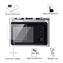 Fuji Instax Mini Evo HD 투명 LCD 화면 보호기 용 강화 유리 필름 스크래치 방지 2 개