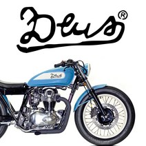 오토바이 데칼 스티커 데우스 DEUS 1, S, 오렌지, 1개