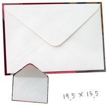 케이링크365 초대봉투 20매입 엽서 웨딩 감사 축하 카드 봉투, 연미-아이보리195135