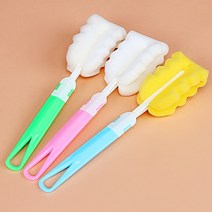 주방 청소 브러시 깨끗한 좁은 긴 손잡이 물고기 탱크 짚 아기 우유 병 갭 유리 튜브, [10] 1PC color random