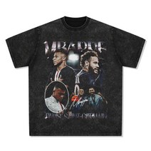 파리생제르망 음바페 네이마르 프린트 티셔츠 힙합 스트리트 반팔 긴팔 레트로 래퍼 축구