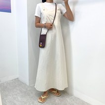 바스락 나일론 롱 원피스