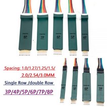 ARM JTAG 프로브 도구 PCB 테스트 스탠드 버닝 클립 핀 고정장치 디버그 다운로드 프로그램 1.27mm 1.5mm 2.00mm 2.54mm 2P 3P 4P, Single row 6P, 3MM