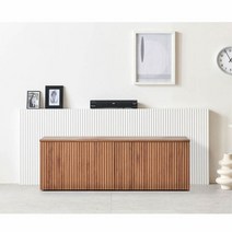 Sunshine 인테리어 벽판 거실장 낮은 서랍장 티비선반 다이 w1200, 화이트