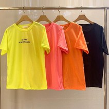 노타임 네온티셔츠)형광네온칼라/반팔/형광색/기본