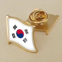 태극기 와펜 브로치 뱃지 장