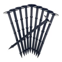 190mm 플라스틱 말뚝 텐트팩 고정핀 지지대 10p