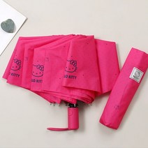 헬로키티 페이스러브도트 3단자동우산
