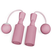 믹스MICS 노라인 줄없는 줄넘기 다이어트 유무선 줄넘기 프리미엄 무게 업그레이드 30mm 75mm, 핑크