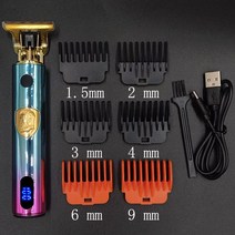 바이칼 Men's Shaver Hair clipper Electric shaver trimmer for men cutting machine razor professional beard shaving, CHINA, blue-purple gradient