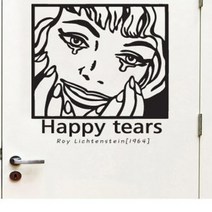 휴대폰매장꾸미기 Happy tears RC013, 블랙