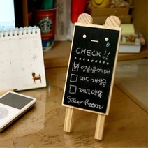 [모비딕컴퍼니] 물백물보드 유광보드 메뉴보드 미니게시판 벽걸이블랙보드 칠판가격표시, 잇★ 미니 래빗 칠판 미니칠판 유광블랙보드 카페칠판, [좋아요]