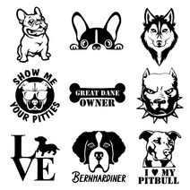 자동차 포인트 강아지모음 튜닝 스티커(S사이즈), 08 GREAT DANE, 화이트