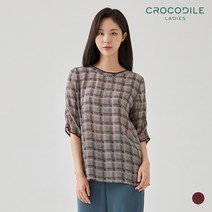 모던체크패턴블라우스_CL0FBL104
