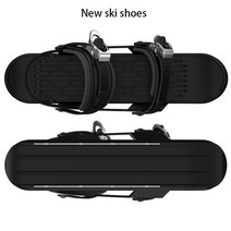 바인딩 스노우보드 스키 눈 위한 미니 스키 스케이트 짧은 스키 보드 조절 바인딩 휴대용 스키 신발 스노우 보드, b