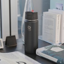 Tim 보온병 24시간 보냉 18시간 보온 (본체 + 원터치 오픈형 마게 1개) (532ml), 미드나잇블랙