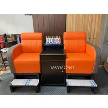 당구장 휴식 의자 가죽 소파, 네이비 블루