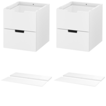 이케아 서랍장 NORDLI 노르들리 상판+하부몰딩 화이트 160x47 cm