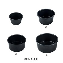 우정 초미니 도시락 원형 케이크팬 [양면코팅], 2. 85(80) x 50 mm