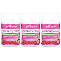 Good Health Cranberry 뉴질랜드 굿헬스 크랜베리 추출물 60 000mg 50캡슐 3통