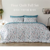 [클푸]봄을 내방으로~플레르 세트Q (차렵Q  패드Q  베개커버2 ) _NC순천점