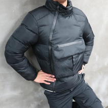 콘피아르 남성용 앞주머니 아노락 긴팔 패딩