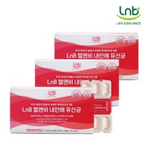 [유통기한 2024-01-17] 엘엔비 내안에 유산균/질유래유산균/여성유산균/프로바이오틱스/프리바이오틱스/1개월 (3박스)