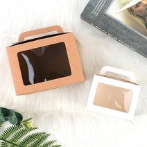 SOCEAN 수제 비누 캔들 선물 포장 필름창 종이 박스 가방 손잡이 머핀 케이스 그립 상자 쇼핑백 크리스마스 조각케잌 패킹 페이퍼 백 기프트 패키지 봉투 봉지 미니 화분 주머니 포켓 WRAPPER WRAPPING PAPER, 소 - 브라운