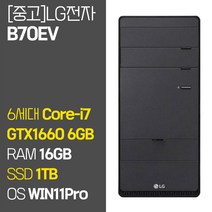 LG 데스크탑 PC B70EV 인텔 6세대 Core-i7 GTX1660 6GB RAM 16GB SSD장착 윈도우11설치 게이밍 중고 컴퓨터 키보드 마우스 증정, 03.i5/16GB/1TB/1660