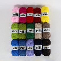 [앵콜스] 밀크실 100g Milk (입문자용 목도리&모자실로 추천), 28 블루(낱개)