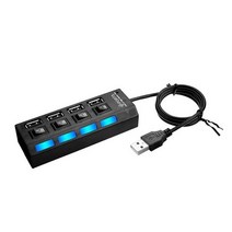 RRP USB 2.0 4포트 USB허브 블랙 (5V 아답터 별도), 상세페이지 참조