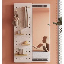 타공파티션 철제파티션 거울파티션 타공거울, (우드)가로 30CM X 높이 100CM